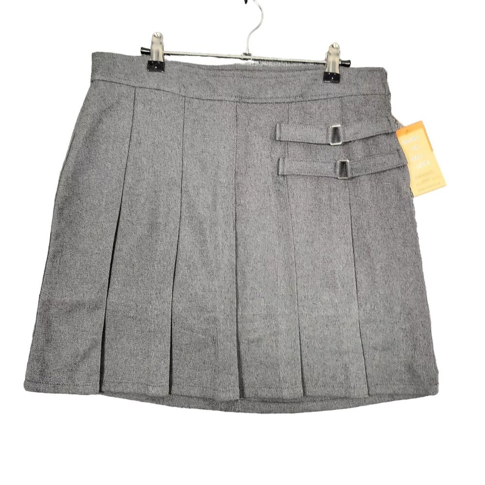 NWT FRENCH TOAST Girls Uniform Buckle Pleated Skirt Built In Shorts SIZE 14.5+